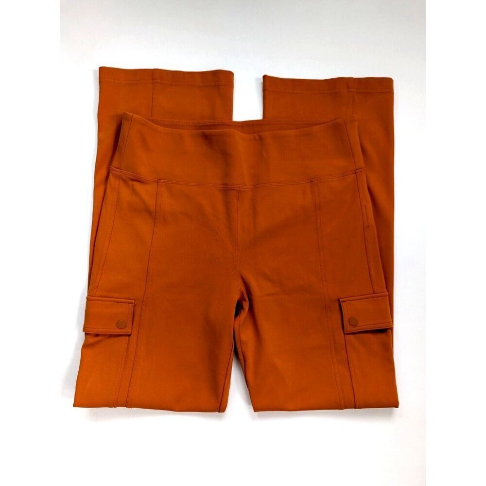 Athleta Delancey Straight Cargo Pant Size Large Foliage Orange - Picture 4 of 12